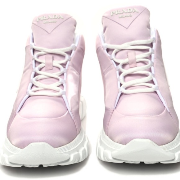 NWT Prada pink nylon sneakers - Picture 3 of 4